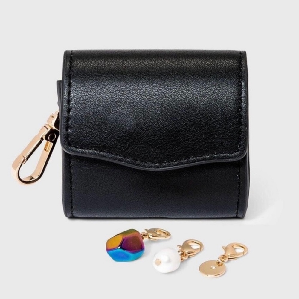 Brand new faux leather ear bud case